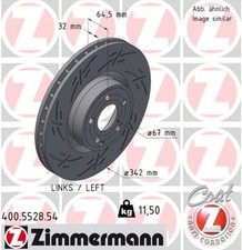 1x ZIMMERMANN Bremsscheibe BLACK Z 400.5528.54 für MERCEDES SL R231 350 231 457 1x ZIMMERMANN Bremsscheibe BLACK Z 400.5528.54 für MERCEDES SL R231 350 231 457
