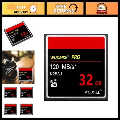 32GB CF Memory Card UDMA 120MB/s High-Speed Camera Storage for Photography