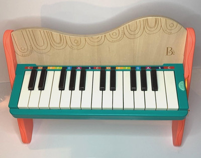 B. Toys Mini Maestro Wooden Toy Piano 25 Color Coded Keys Battat Kids Musical
