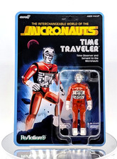Super7 Raction Micronauts Oberserver TIME TRAVELER Orange 3.75" Action Figure