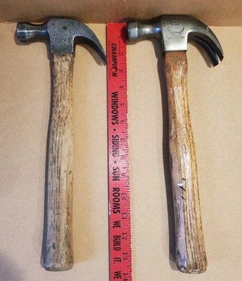 2 Vintage Belknap Bluegrass Claw Hammers,BG47-20, Other,Old