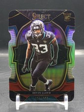 2022 Panini Select - Concourse #43 Devin Lloyd Black & Red Prizm Die-Cut (RC)