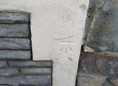 Photo 6x4 Ordnance Survey Cut Mark Cardiff/Caerdydd This OS cut mark can c2017