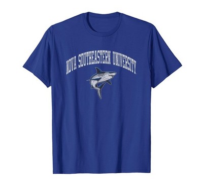 Elite Authentics Nova Southeastern Sharks Victory Vintage Blue T-Shirt