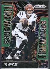 2025 Panini Prizm #25 Joe Burrow Fireworks Green