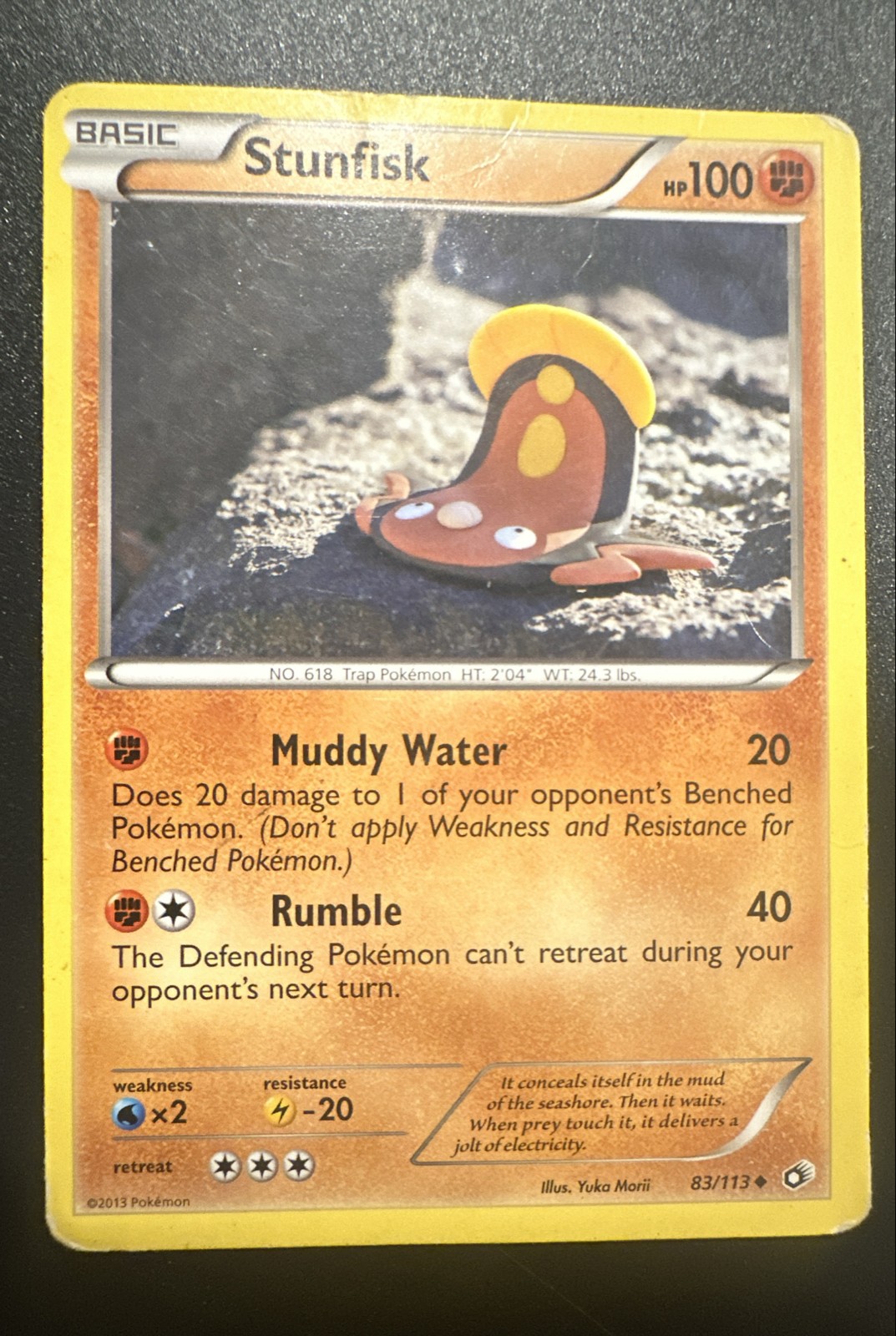 Stunfisk 83/113 Legendary Treasures Regular