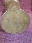 105mm WW 2 TRENCH ART 1944 BRASS VASE WITH SHAPES AND ETCHING — photo 6