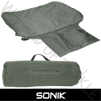 SONIK Xtractor Abhakschlinge Matte und Wiegeschlinge kombiniert gepolstert Karpfenangeln