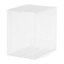 Plastic Retail Boxes 44x65x65mm with Protective Film Clear for Candy 30Pcs