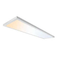 1x4 ft Surface Mount Ceiling Light Panel – Slim, Edge Lit, Flush Mount Flat P...