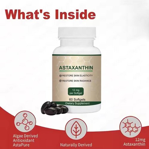 Astaxanthin 12mg Weichkapseln | 60 Stück | Dreifach stark | - Bild 2 von 7
