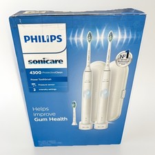 2pk Philips Sonicare Protectiveclean 4300 Rechargeable Toothbrush Open Box