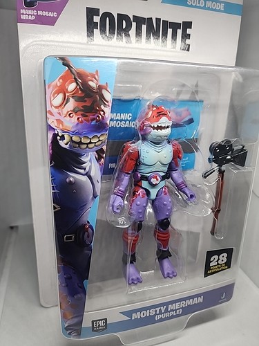 Moisty Merman Fortnite Solo Mode Figur Serie 25 #281 Manic Mosaic Wrap Code - Bild 3 von 4