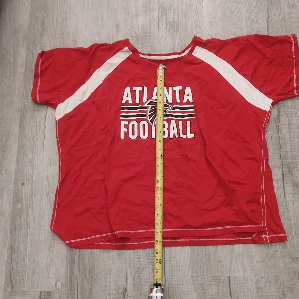 Camiseta roja Majestic Team Apparel para mujer Atlanta Falcons talla 2xl Foto 3 de 4