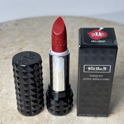 Kat Von D Studded Kiss Cream Lipstick Hellbent Full Size NIB
