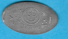 FANTASYLAND IT'S A SMALL WORLD CLOCK ELONGATED PRESSED DISNEY QUARTER NOT PENNY