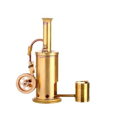 M6 Mini Steam Engine with Boiler - Brass & Stainless Steel Model Kit