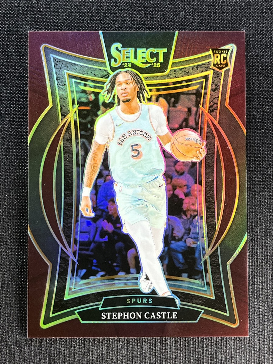 2024-25 Panini Select Stephon Castle #72 Concourse Maroon Prizm Rookie RC /175