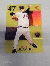 2003 E-X Essential Credentials Future #44 Tom Glavine ( Read Missing /59 )
