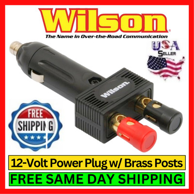 Wilson Antennas 30512VPP 12V Cigarette Lighter Power Plug w/ 2 Binding Posts Kit