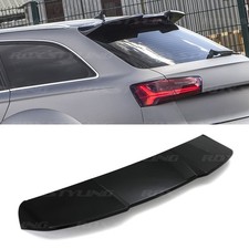 REAR ROOF SPOILER GLOSS BLACK BOOT WING LIP ESTATE FOR AUDI A6 C7 AVANT 12-18