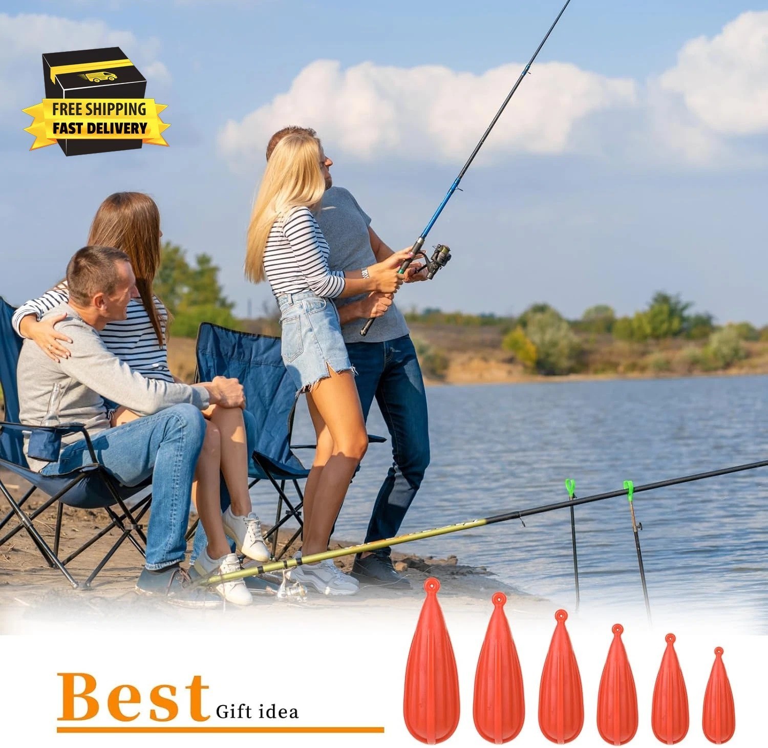 6 PCS Fishing Practice Plugs 6 Sizes Bait Casting Practice Plug Soft PVC Bait Ca - Image 2