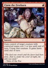 Claim the Firstborn -Foil Light Play MTG Throne of Eldraine