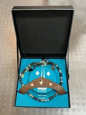Star Wars Ahsoka Faux Leather Crown Replica & Bead Chain Necklace Set