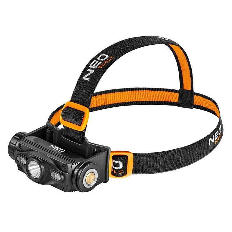 Lampe frontale 1000 lumens rechargeable par USB avec éclairage double CREE LED