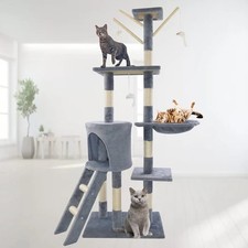 140cm Cat Tree Tower Scratching Post For Indoor And Outdoor Cats Activity Centre