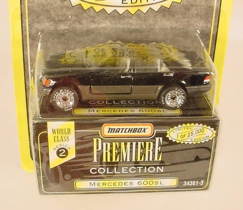 MATCHBOX PREMIERE COLLECTION BLACK MERCEDES 600SL MB38-H4