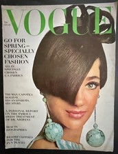 Vogue Magazine January 15 1966 Penn Cover Berenson Capote Didion Mod Layouts