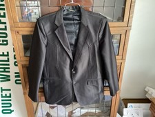 H Bar C California Ranchwear Black Western Style Sport Coat Sz 42r - Cool H Bar C California Ranchwear Black Western Style Sport Coat Sz 42r - Cool