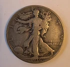 1936 Walking Liberty Half Dollar F 90% Silver raw circulated KM142 fair