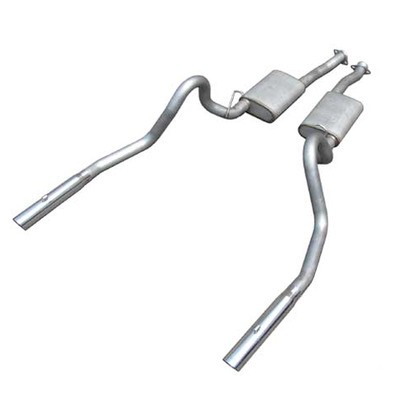 Pypes Exhaust SFM27V, Kit Natural Stainless Fits 94-04 Mustang 5.0L 2.5In Exhaus - Picture 1 of 9