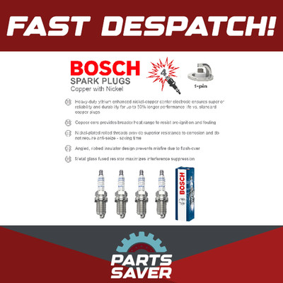 Spark Plugs Set 4x 0242235666 Bosch 33003862 CF11 MKP00097 59266K 5960F0 FR7DC