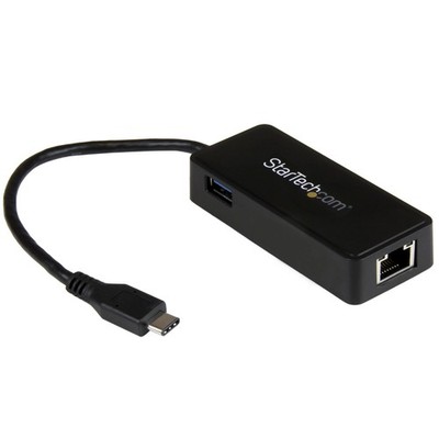 StarTech USB-C auf Gigabit Netzwerkadapter mit extra USB Anschluss - USB 3.1 Gen