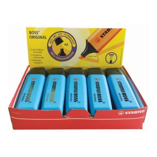 Stabilo Boss Original evidenziatore colore Blu 31 Confezione da 10 pz