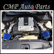 Blue Dualtwin Air Intake Kit Compatible For 2007 2008 Infiniti G35 Sedan 3.5l Blue Dualtwin Air Intake Kit Compatible For 2007 2008 Infiniti G35 Sedan 3.5l