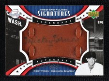 2007 Sweet Spot Classic Legendary Leather Blue Ink /75 Mickey Vernon Auto r7d