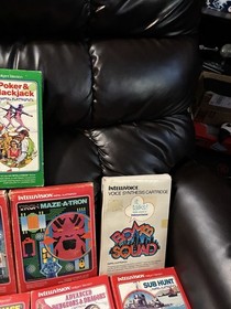 Mattel Intellivision II Console + 14 Games Tested Working See Pics