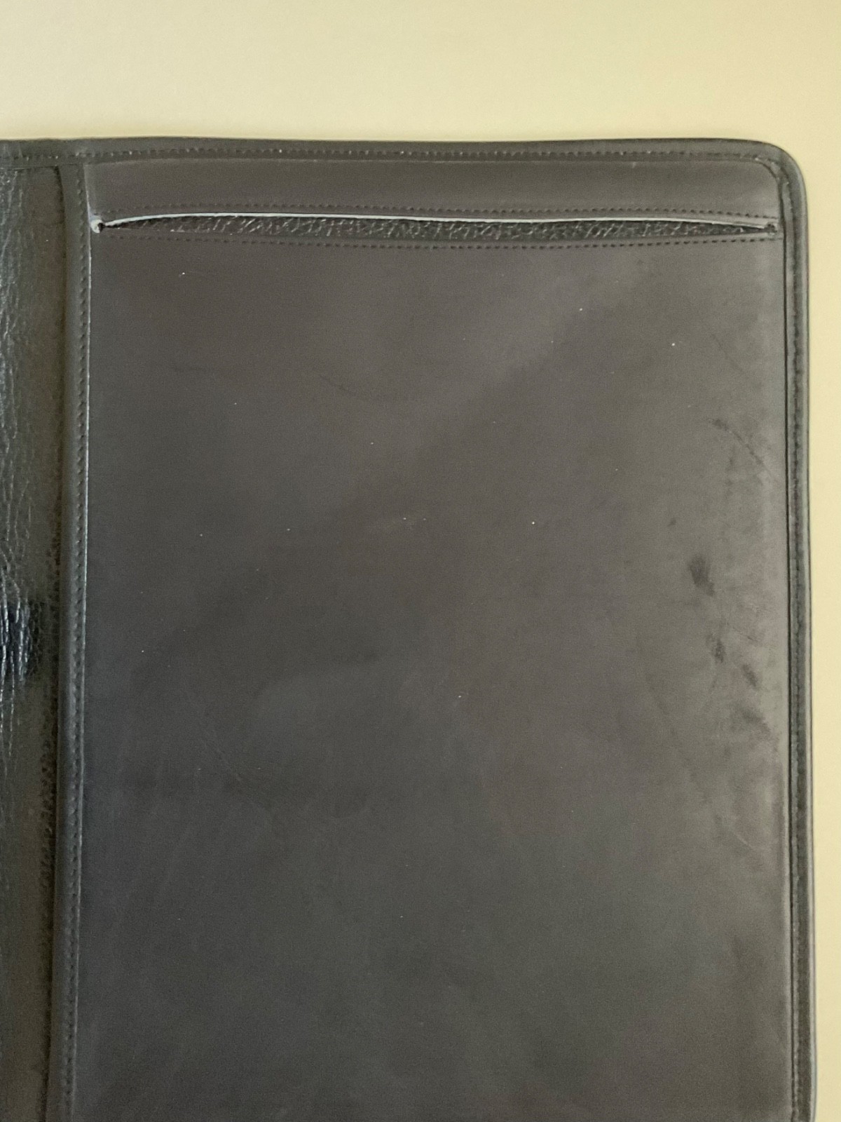 Vintage Coach Padfolio Folder Binder  Pad Black  Leather thumbnail 5