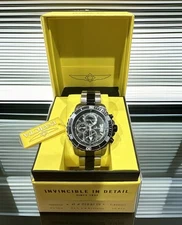 NWT Invicta Pro Diver Black Steel Bracelet & Case Quartz Analog Watch 22416 Gift