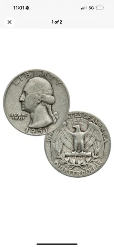 90% Silver Washington Quarter Average Circulated Random Date