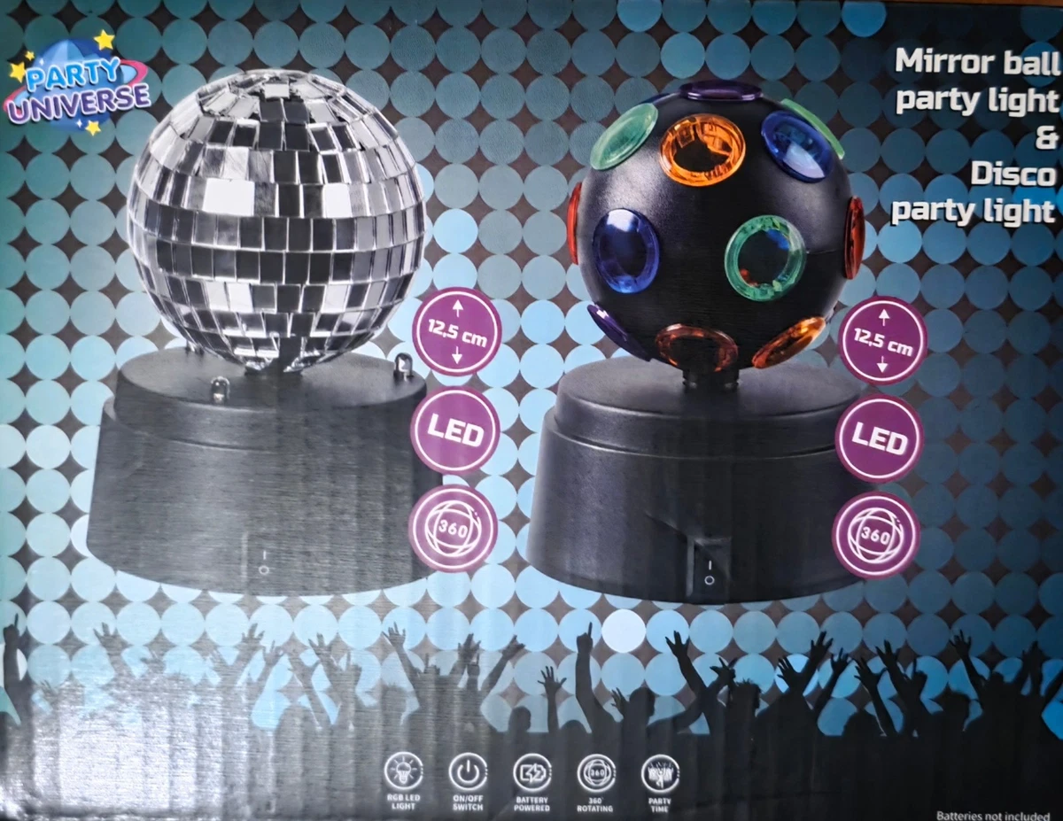 Discokugel Akku Discokugel-Set NIGHT FEVER Mit Silberner Kugel Und LED ...