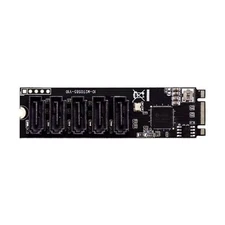 Convenient M.2 PCIe3.0 to SATA3.0 Storage Expansion Card for Desktop PC