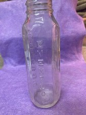 Vintage Embossed Evenflo Baby Nurser Bottle Graduated Threaded Top Nice