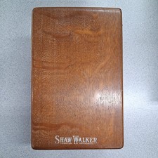 Vintage Shaw Walker Oak Index Card File Box D...