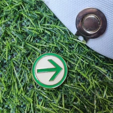 Arrow Metal Golf Ball Marker With Magnetic Hat Clip