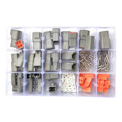 128 Stck. Deutsch Dtp Serie Multistecker Wasserdicht Stecker Box Set Kit 2 & 4 Pin
